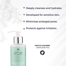 Load image into Gallery viewer, best face wash, face wash, organic face wash, goat milk face wash, dry skin, sensitive skin, zoe skincare, gentle face wash, all natural face wash, best face wash, face cleanser,